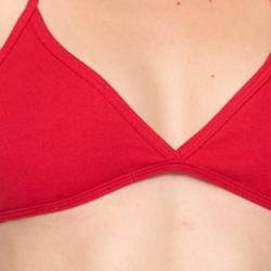 American Apparel Women's Red Baby Rib Bikini Bra (S)