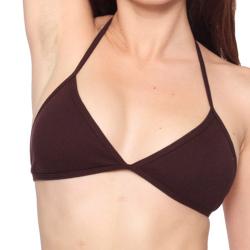 American Apparel Women's Brown Baby Rib Bikini Bra 