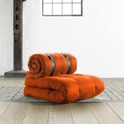 Fresh Futon 'Buckle Up' Orange Futon Chair