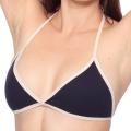 American Apparel Navy/ Creme Baby Rib Bikini Bra