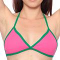 American Apparel Fuchsia/ Kelly Green Baby Rib Bikini Bra