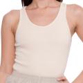 American Apparel Women's Creme Cotton Ribbed Tank Top