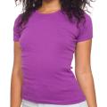 American Apparel Women's Ultraviolet Organic Baby Rib Cotton Tee