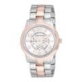 Vernier Women's V208 Round Two Tone Chrono Look Bracelet Watch