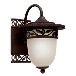 Aztec Lighting Transitional 1-light Tannery Bronze Outdoor Wall Light