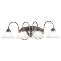 Aztec Lighting Transitional 4-light Brushed Nickel Wall Sconce