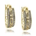 14k Gold over Silver 1/2ct TDW Diamond Earrings (I-J, I2-I3)