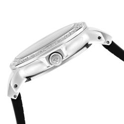 Swiss Legend Women's 'South Beach' Black Rubber Diamond Watch