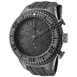 Swiss Legend Men's 'Neptune' Grey Dial Grey Rubber Chronograph Watch