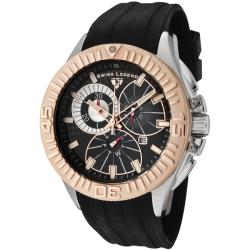 Swiss Legend Men's 'Evolution' Black Rubber Chronograph Watch