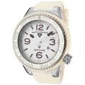Swiss Legend Men's 'Neptune' White Dial Vanilla Rubber Watch