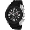 Swiss Legend Men's 'Commander' Black Rubber Chronograph Watch