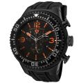 Swiss Legend Men's 'Neptune' Black Dial Black Rubber Chronograph Watch