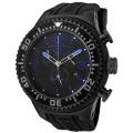 Swiss Legend Men's 'Neptune' Black Dial Black Rubber Chronograph Watch