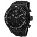 Swiss Legend Men's 'Neptune' Black Dial Black Rubber Chronograph Watch