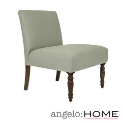 angelo:HOME Bradstreet Washed Clay Earth Gray Upholstered Armless Chair