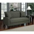 Portfolio Ellie Charcoal Gray Linen Sofa
