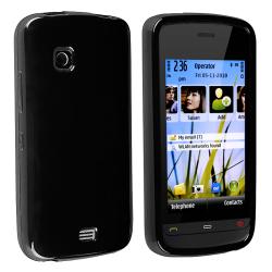 Black TPU Rubber Skin Case for Nokia C5-03