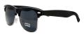 Unisex Black/ Silver Fashion Sunglasses