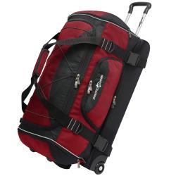 Pacific Gear 30-Inch Nylon Drop-Bottom Rolling Duffel Bag