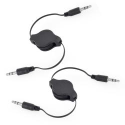 Apple iPhone, iPod 3.5-mm Universal Retractable Auxiliary Cable (Pack of 2)