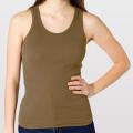 American Apparel Women's 'Boy Beater' Army Rib Tank