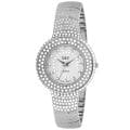 Burgi Women's Diamond Accent And Crystal Fashion Watch