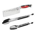 Guy Fieri Knuckle Sandwich 6.5-inch Cleaver and Kitchen Tongs Set