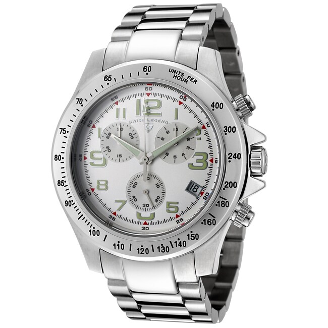 Swiss Legend Mens Eograph Stainless Steel Chronograph Watch
