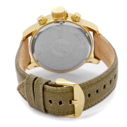 Invicta Men's 'Invicta II' Khaki Green Canvas & Leather Chrono Watch