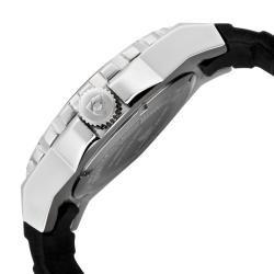 Swiss Legend Men's 'Expedition' Orange Dial Black Silicon Watch