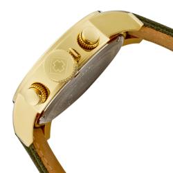 Invicta Men's 'Invicta II' Khaki Green Canvas & Leather Chrono Watch