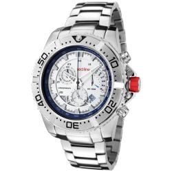 Red Line Men's 'Racer' Silver Dial Stainless Steel Chronograph Watch