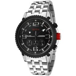 Red Line Men's 'Boost' Black Dial Stainless Steel Chronograph Watch