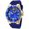Swiss Legend Men's 'Expedition' Blue Dial Blue Silicon Watch