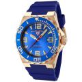 Swiss Legend Men's 'Expedition' Blue Dial Blue Silicon Watch