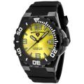 Swiss Legend Men's 'Expedition' Yellow Dial Black Silicon Watch