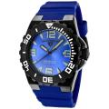 Swiss Legend Men's 'Expedition' Blue Dial Blue Silicon Watch