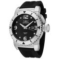 Invicta Men's 'Invicta II' Black Carbon Fiber Dial Black Rubber Watch