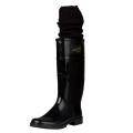 Dolce & Gabbana Black Rubber Rain Boots