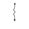 Bronzetone Surgical Steel Barbell Earring