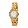 Peugeot Women's Crystal Bezel Goldtone Bracelet Watch