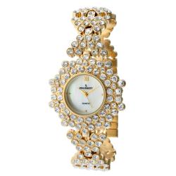 Peugeot Women's '7029G' Goldtone Swarovski Crystal Watch