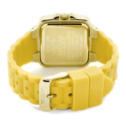 Invicta Women's 'Angel' Gold Dial Gold Rubber Watch