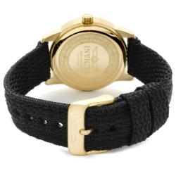 Invicta Women's 'Specialty' Black Dial Black Nylon Watch