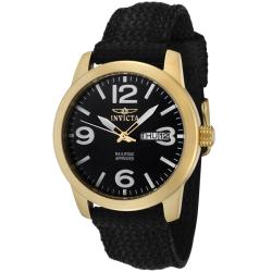 Invicta Women's 'Specialty' Black Dial Black Nylon Watch