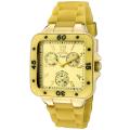 Invicta Women's 'Angel' Gold Dial Gold Rubber Watch