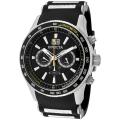 Invicta Men's 'Invicta II' Black Dial Black Rubber Chronograph Watch