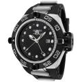 Invicta Men's 'Subaqua' Black Rubber & Stainless Steel GMT Watch