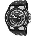 Invicta Men's 'Reserve' Akula Black Dial Black Rubber GMT Watch